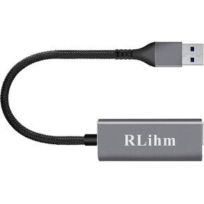 محول USB واي فاي 6 لاسلكي للكمبيوتر الشخصي، RLihm AX1800 هوائي مزدوج النطاق عالي الكسب 5 جيجا هرتز/1201 ميجا بايت في الثانية 2.4 جيجا هرتز/573.5 ميجا بايت في الثانية محول واي فاي USB 3.0 للكمبيوتر المكتبي، يدعم Windows 11/10/7,802.11ax/ac/a/b/g/n in Kuwait