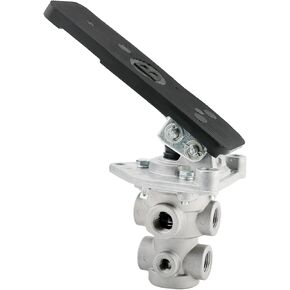 E-3 Single Circuit Foot Brake Control Valve with Treadle Assembly, Compatible With 277863, 034038, KN22100 Bendix Haldex, Trucks & Trailers