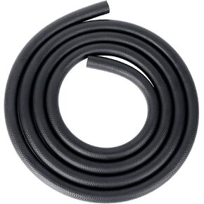 Rubber Fuel Hose Line Push Lock 1/4" ID SAE 30R7 NBR 25ft 300PSI Black
