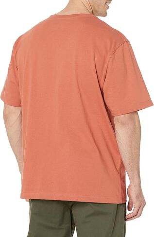 Carhartt Men's Big & Tall Loose Fit Heavyweight Short-Sleeve Pocket T-Shirt, Terracotta in Saudi Arabia