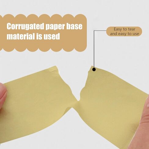 Pack-2 Automotive Refinish Masking Tape, 0.3In x 65.6Ft Car Vehicles Body Paint Tape, Universal Car Replacement Accessories, for Most Cars, Trucks and Vans (Yellow) in Kuwait