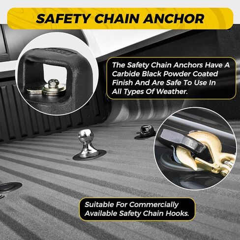 30137 مجموعة كرة وصلة عنق الإوزة بنظام Puck، كرة معقوفة 2-5/16 بوصة ومرساة سلسلة أمان، تناسب Ford F-250/F-350/F-450 Super Duty، شاحنات Nissan Titan XD، 30,000 رطل GTW / 7,500 رطل VTW in Kuwait