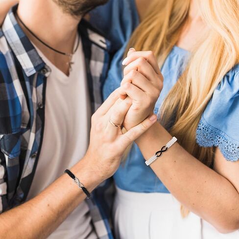 Seyaa مطابقة هدايا الأزواج أساور إنفينيتي للأبد الحب لصديقها صديقة عاشق in Kuwait