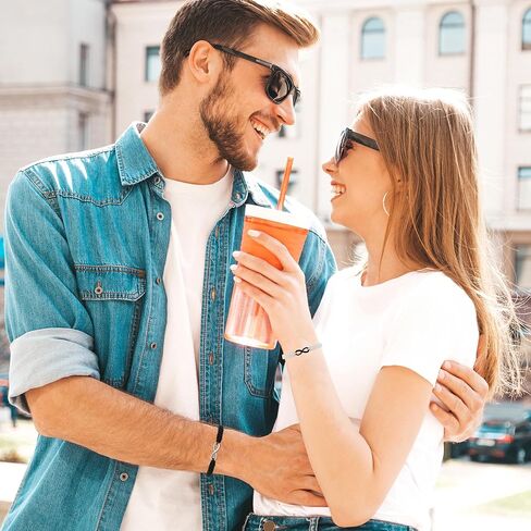 Seyaa مطابقة هدايا الأزواج أساور إنفينيتي للأبد الحب لصديقها صديقة عاشق in Kuwait