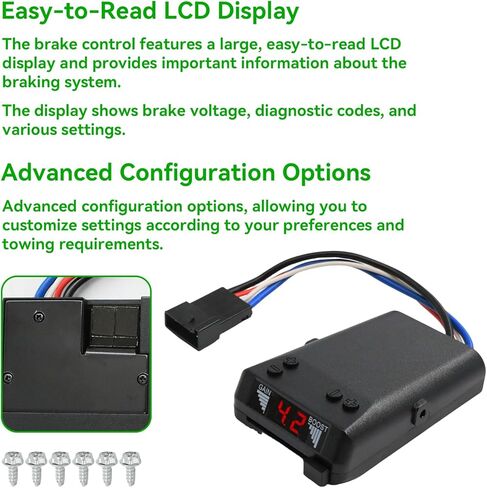 جهاز التحكم في فرامل المقطورة 8508220 Brake-EVN، مجموعة أدوات التحكم في الفرامل النسبية للمقطورات ذات 1-4 محاور، استبدال وحدة التحكم في التوصيل والتشغيل الكهربائي لـ Tekonsha 8508220 in Kuwait
