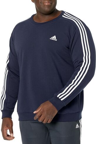 adidas Men's Essentials Fleece 3-Stripes Sweatshirt in Saudi Arabia