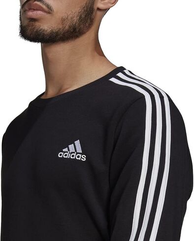 adidas Men's Essentials Fleece 3-Stripes Sweatshirt in Saudi Arabia