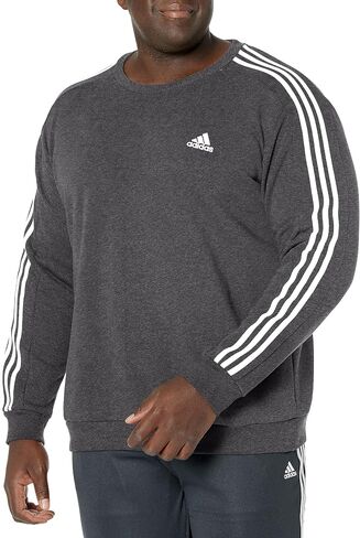 adidas Men's Essentials Fleece 3-Stripes Sweatshirt in Saudi Arabia