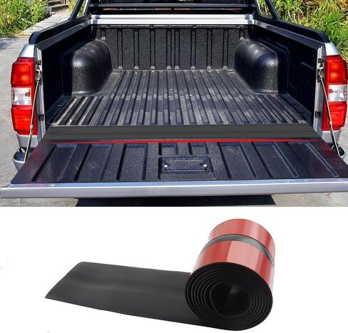 6.5FTx4.3" توسيع الباب الخلفي ختم الطقس تجريد، ختم الباب الخلفي للشاحنة المطاطية يقلل من غطاء فجوة الباب الخلفي من الحطام، طقم حماية الباب الخلفي العالمي يناسب معظم الشاحنات in Kuwait