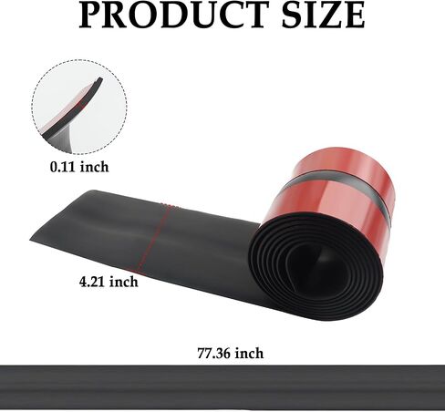 6.5FTx4.3" توسيع الباب الخلفي ختم الطقس تجريد، ختم الباب الخلفي للشاحنة المطاطية يقلل من غطاء فجوة الباب الخلفي من الحطام، طقم حماية الباب الخلفي العالمي يناسب معظم الشاحنات in Kuwait