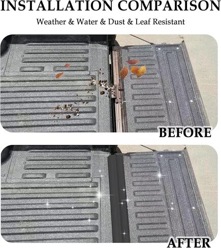 6.5FTx4.3" توسيع الباب الخلفي ختم الطقس تجريد، ختم الباب الخلفي للشاحنة المطاطية يقلل من غطاء فجوة الباب الخلفي من الحطام، طقم حماية الباب الخلفي العالمي يناسب معظم الشاحنات in Kuwait