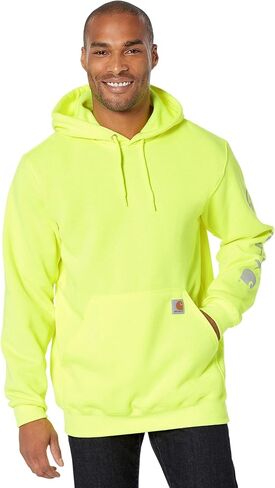 سترة Carhartt الرجالية الفضفاضة متوسطة الوزن ذات الأكمام ذات الشعار in Kuwait