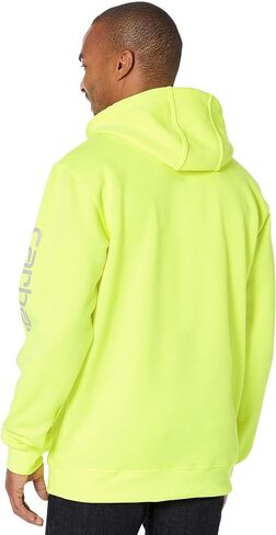 سترة Carhartt الرجالية الفضفاضة متوسطة الوزن ذات الأكمام ذات الشعار in Kuwait
