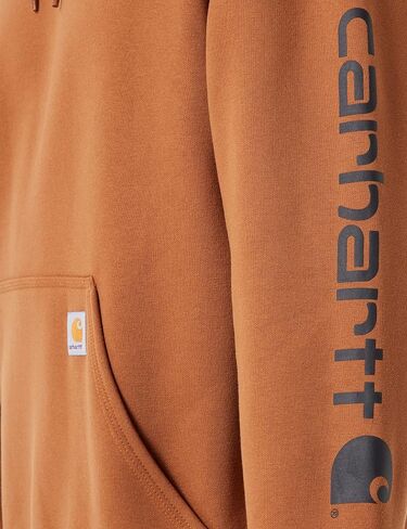 سترة Carhartt الرجالية الفضفاضة متوسطة الوزن ذات الأكمام ذات الشعار in Kuwait