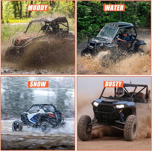 RANSOTO 12V Universal UTV Horn Kit With Rocker Switch Compatible with Polaris RZR Ranger General, Kawasaki Teryx, Can Am, Arctic Cat Wildcat, Yamaha Rhino in Saudi Arabia