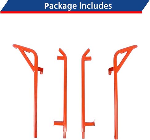 ELITEWILL RZR XP 4 1000 Rock Sliders Nerf Bars برتقالية شديدة التحمل بخطوات جانبية على شكل شجرة متوافقة مع 2014-2023 Polaris RZR XP4 1000 / RZR 4 900/4 Turbo UTV الملحقات - 4 مقاعد in Kuwait