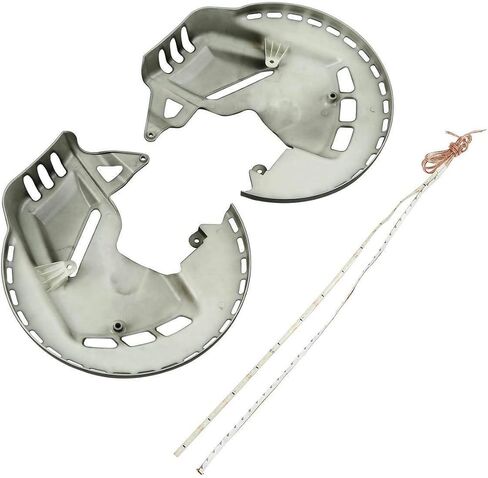 أغطية الدوار الأمامية WOWTK مع حلقة LED من النار تناسب جناح Honda Gold Wing 2001-2017 GL1800 و2013-2016 F6B، كروم in Kuwait