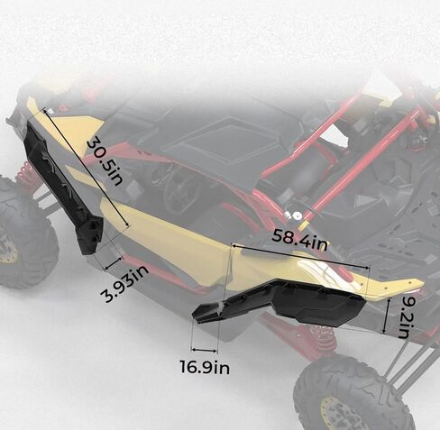 مشاعل الحاجز الموسعة تناسب Can Am Maverick X3 Turbo R (2017-2024) in Saudi Arabia