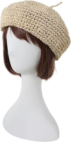 قبعة بيريه نسائية من Pilipala مع قبعة فرو بوم الفرنسية قبعة جمجمة أنيقة للشتاء in Kuwait