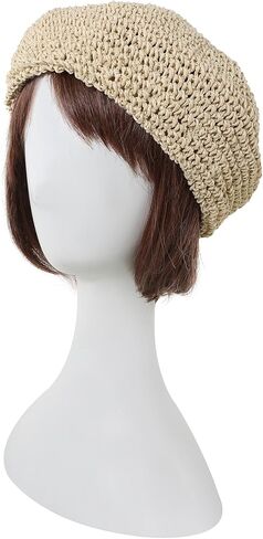 قبعة بيريه نسائية من Pilipala مع قبعة فرو بوم الفرنسية قبعة جمجمة أنيقة للشتاء in Kuwait