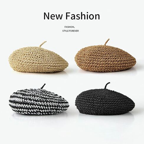 قبعة بيريه نسائية من Pilipala مع قبعة فرو بوم الفرنسية قبعة جمجمة أنيقة للشتاء in Kuwait