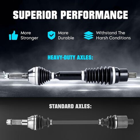 Heavy Duty Rear Left/Right Pair Axles for Polaris Sportsman 400/450/500/570/700/800 HO EFI Forest 2007 2008 2009 2010 2011 2012 in Saudi Arabia