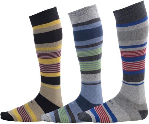 Pierre Henry Over the Calf Socks for Men (9 pairs) | Cotton Over the Calf Dress Socks | Long Socks Stays up in Saudi Arabia