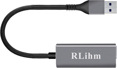 محول USB واي فاي 6 لاسلكي للكمبيوتر الشخصي، RLihm AX1800 هوائي مزدوج النطاق عالي الكسب 5 جيجا هرتز/1201 ميجا بايت في الثانية 2.4 جيجا هرتز/573.5 ميجا بايت في الثانية محول واي فاي USB 3.0 للكمبيوتر المكتبي، يدعم Windows 11/10/7,802.11ax/ac/a/b/g/n in Kuwait