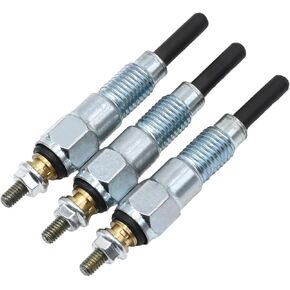 3 Pcs Glow Plugs Replacement for John Deere X495 X595 X740 X744 X748 X749 X750 X754 X758 1435 1023E 1025R 1026R 2025R 2026R 2305 2320 2030A 850D 855D, M811937 MIU802457