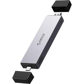 ORICO M.2 NVMe SATA SSD Enclosure Adapter Tool-Free, 10Gbps USB C 3.2 Gen2 PCIe NVMe M-Key, 6Gbps M2 NGFF SATA (B+M Key), Aluminum M2 Case Support UASP for 4TB SSD Size 2230/2242/2260/2280- M2PJK