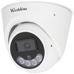 WESTSHINE 4MP PoE IP Full Color Nightvision Outdoor Bullet Wired Security Camera, Human & Vehicle Detection, Active Deterrent, SD Card Slot Security IP Camera IP66 Metal Housing(SD Card Not Included)
