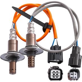 2Pcs Oxygen O2 Sensor 234-4445 234-9123, Automotive Replacement Air Fuel Ratio 02 Sensors Upstream Downstream Compatible with Subaru for Impreza for Legacy for Outback for Saab 9-2X H4 2.5L