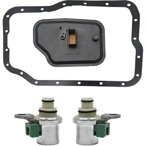 XS4Z-7A098AB FN01-21-500 Filter Gasket with 4F27E FN4A-EL Transmission Shift Solenoid Kit Replacement for Ford Focus Transit Connect Mazda 3 5 6