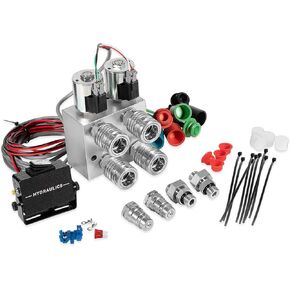 Hydraulic Multiplier 2 Circuit Kit- Convert 1 Circuit to 2 Circuits -SCV Splitter/Diverter Manifold Valve with Switch Box Control-for John,for Deere, for Case, for Kubota, for Ford