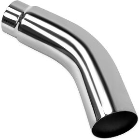 JY PERFORMANCE 5 Inch ID Diesel Exhaust Tip Elbow Tip 5'' Inlet 6'' Outlet 23'' Long Chrome Turndown Exhaust Tip