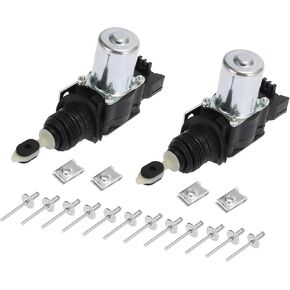 Car Door Lock Motor for Chevrolet Blazer Camaro C1500 C3500 Plastic and Metal Replacement | Front Left Right Side Power Door Latch Actuator Assembly 2 Pcs for GMC