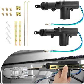 2PCS Motorized Door Lock Actuator with Tool Set,2 Wire 12V Door Actuator of Car Unlock Kit,Universal Car Accessories Power Door Lock Actuator Fits Most Vehicles Door