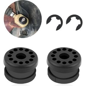 2PCS Shift Cable Bushing with 2*E-Clip,OME#68078974AA 68078975AA 0.32" Transfer Case Shifter Bushing,Universal Shift Stick Shifter Cable Bushing Kit Compatible with Dodge Ram