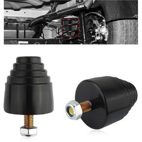 2 Pack Bump Stops Kit with Nuts,Suspension Bump Stop for Shock Absorption and Cushioning,Universal Rubber Bump Stop Automotive Accessories for Most Cars Trucks Vans