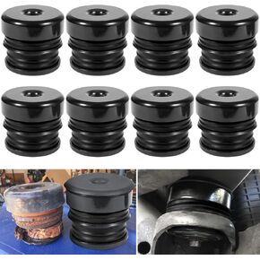 Silicone Body Mount Kit for 2008-2016 Ford F-250 F-350 Crew Cab Superior Silicone Cab Mount Bushings Improve Bumpy Ride Durable Components Outperforms OEM and PU Mounts (Black 8 Pack)