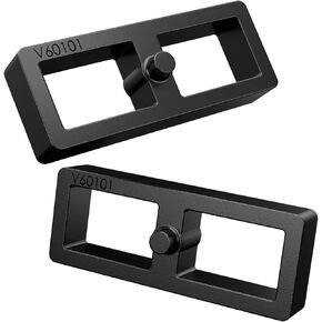 مجموعة التسوية الخلفية RockTrix - رفع 1 بوصة - متوافق مع Chevychevrolet GMC Silverado: 01-07 1500 HD، 01-10 2500 HD، 07-10 3500 HD - فاصل رفع عالي التحمل من الفولاذ in Kuwait