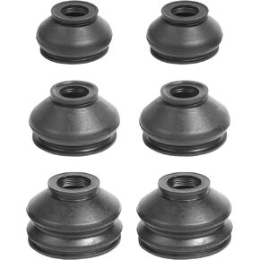 6PCS Ball Joint Boot,Car Accessories Rubber Joint,Dust Boots Cover,Turn To Rod Arm Ball Joint Head Dust Protection Rubber Cover,Ball Joint Rubber Dust Boot Covers,Suitable to Most Vehicles