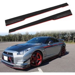 78-3/4" Car Side Skirt Rocker Panel Exterior Splitter Side Wing Universal for Golf Focus Camry Corolla Civic Accord,Black