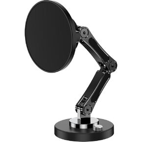 Magnetic Car Mount Charger for MagSafe, 15W Wireless Fast Charger Phone Holder for Car with Adhesive, 360° Rotatable Zinc Alloy Handsfree Phone Stand for iPhone 15/14/13/12 Pro Max Mini