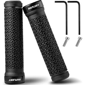 Premium Bike Handlebar Grips, Single/Double Lock-on Bike Handlebar, Professional Mountain Bicycle Handlebar Locking Grips with Anti-Slip, Come with Allen Wrench 2PCS(Classic, Ergonimic)