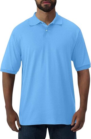 قميص بولو سبوت شيلد بأكمام قصيرة للرجال من Jerzees in Kuwait