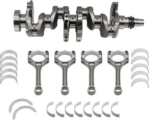 Engine Crankshaft & Con Rods & Bearing Set Compatible with Soul Rio Accent Veloster 1.6L 2012-2019 in Saudi Arabia