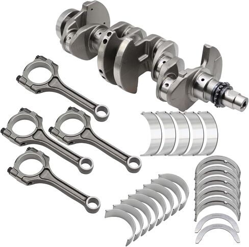 Engine Crankshaft & Con Rods & Bearing Set Compatible with Soul Rio Accent Veloster 1.6L 2012-2019 in Saudi Arabia