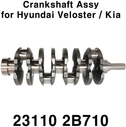 GXARTS Engine Crankshaft Compatible with Hyundai Kona Veloster Elantra Tucson Compatible with Kia Seltos Optima Soul Forte Koup Forte Koup 1.6L Turbo Engine 231102B710 23110-2B710 in Saudi Arabia