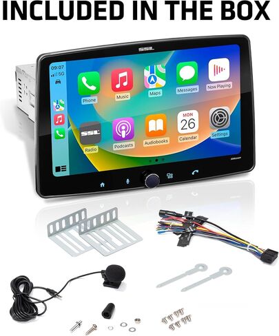 ساوند ستورم لابراتوريز هيكل دين فردي SDML10ACP، شاشة لمس سعوية قابلة للفصل 10 انش، ابل كاربلاي، اندرويد اوتو، بلوتوث، بدون دي في دي، اضاءة RGB، صوت FLAC عالي الدقة in Kuwait